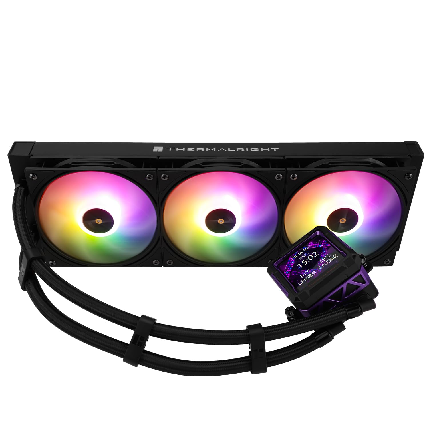 Thumbnail 5 de Thermalright FW PRO 360 ARGB Schwarz-360mm AIO mit 2,73″ IPS-LCD (320×320) für AM4/AM5 & Intel LGA1700/1851