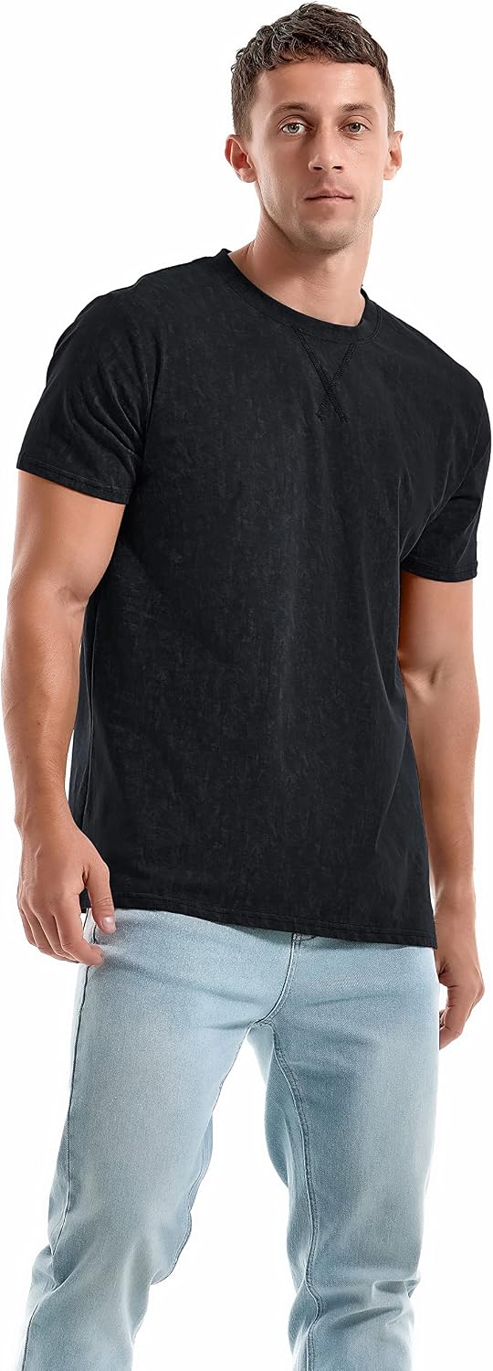 Thumbnail 1 de RONOMO Herren V-Ausschnitt T-Shirt Casual