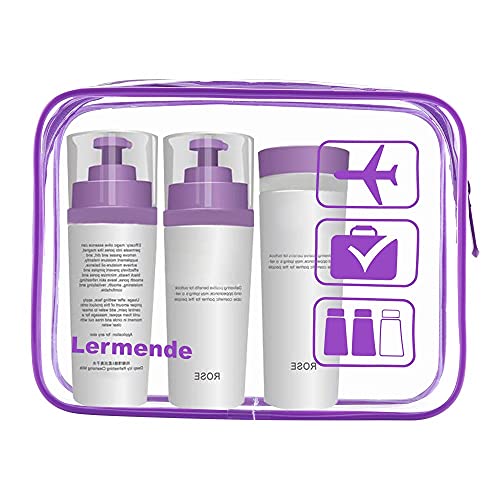 Detalle de Lermende Transparente TSA-Kulturtasche PVC, wasserdicht – 2er-Set