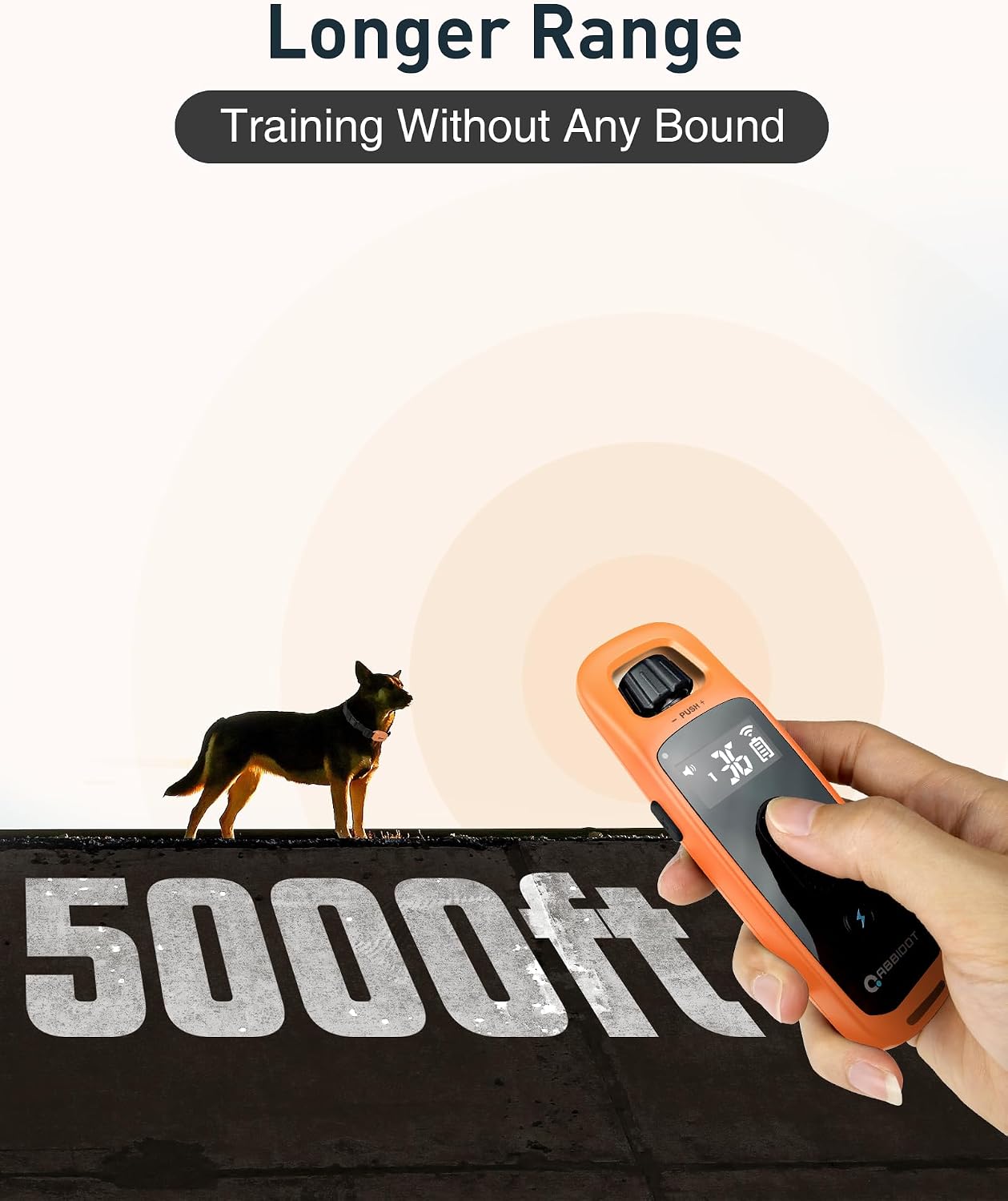Detalle 2 de ABBIDOT Dog Training Collar, 5000 ft