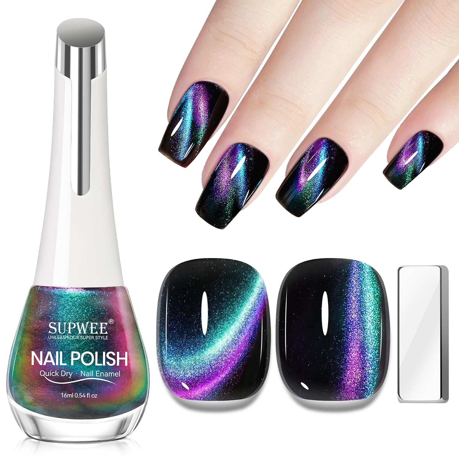 Detalle de SUPWEE Cat Eye Nagellack 16 ml đź’…
