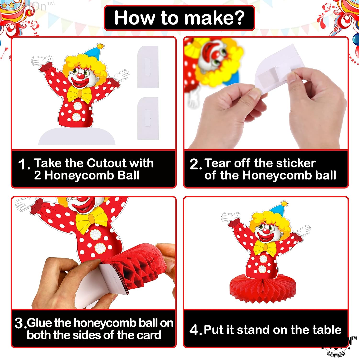 Detalle de Carnival Centerpieces for Tables - Pack of 9 by KatchOn