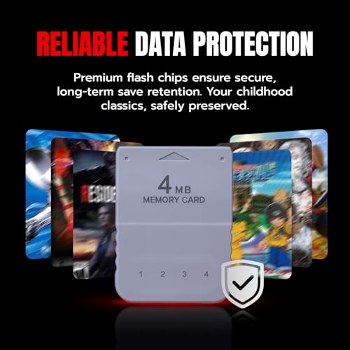 Thumbnail 5 de Mcbazel Scheda di Memoria da 4MB per PS1 e PS One – 60 blocchi, salvataggi veloci e compatibilità PS2