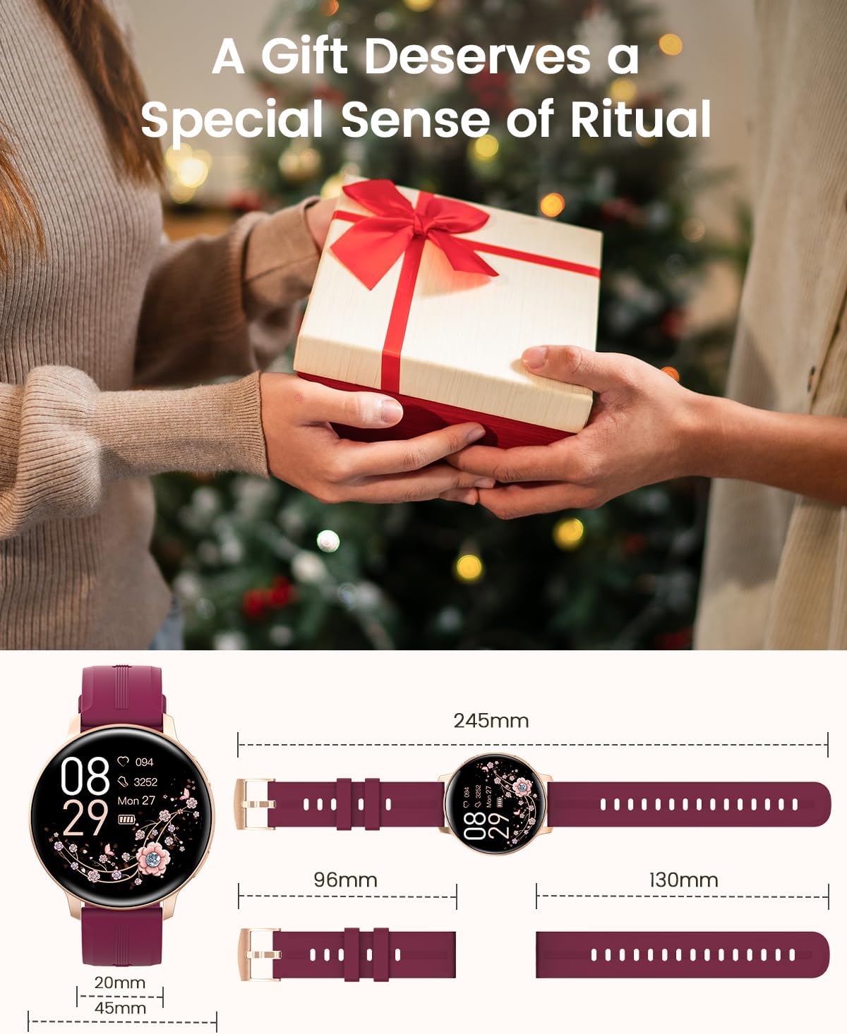 Thumbnail 6 de Montre Connectée Femme Oliimptek 1.39" – Suivi santé, appels Bluetooth et 120+ sports