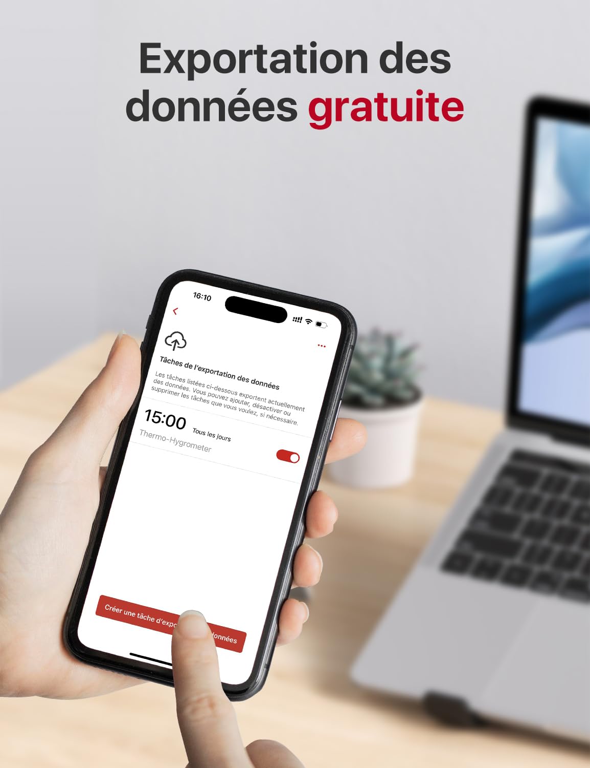 Thumbnail 5 de X-Sense STH55 : thermomètre intérieur connecté WiFi avec hygromètre précis et station de base