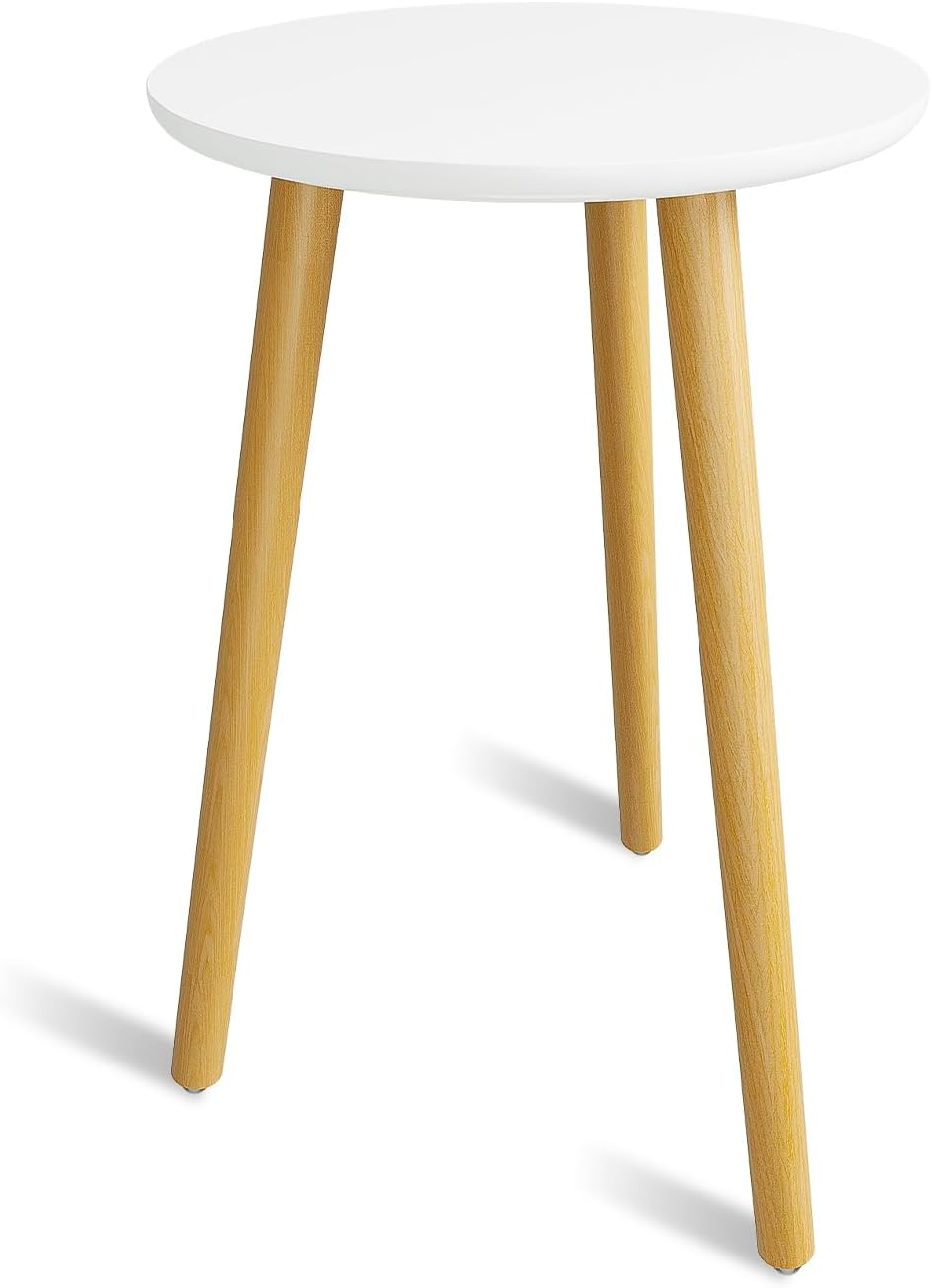 Thumbnail 6 de Bamworld Supporto per piante alto da interno rotondo in legno bianco: stile e robustezza per piante e arredamento