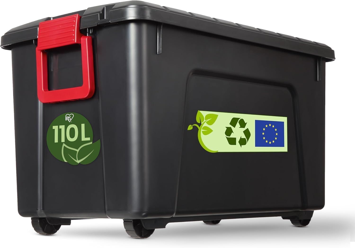 Detalle de Iris Ohyama Scatole Pieghevoli 110L (Unità) – Nero, grande, impilabile