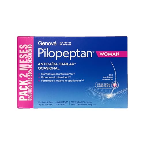 Detalle de Pilopeptan Woman Comprimidos — Complemento para frenar la caída capilar en mujer