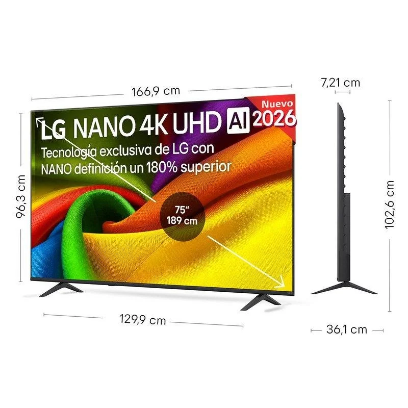 Detalle 2 de LG LED 75NU8E0B3LA: análisis práctico del televisor 75" para salones luminosos