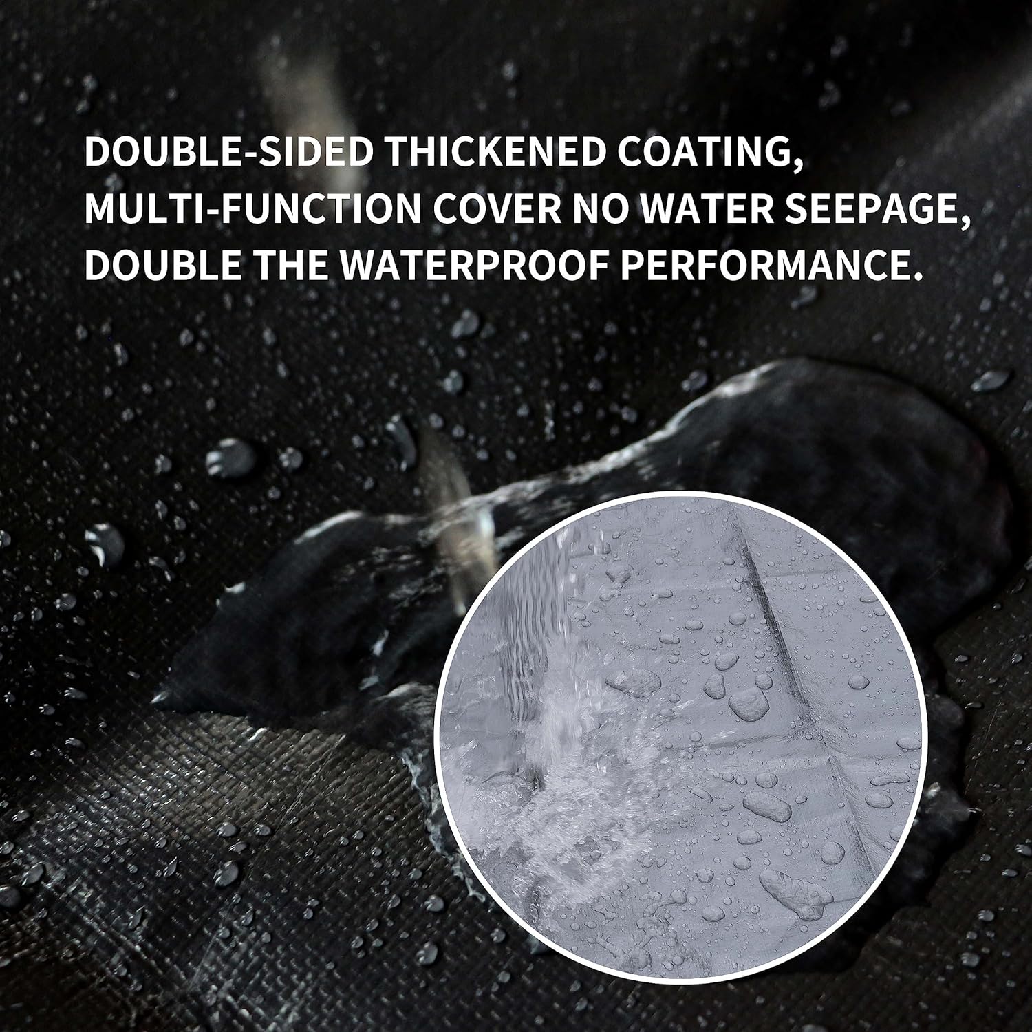 Thumbnail 3 de TARPAL 9x9 Feet Silver Heavy-Duty Tarp (10.5Mil) with Reinforced Edges & Grommets