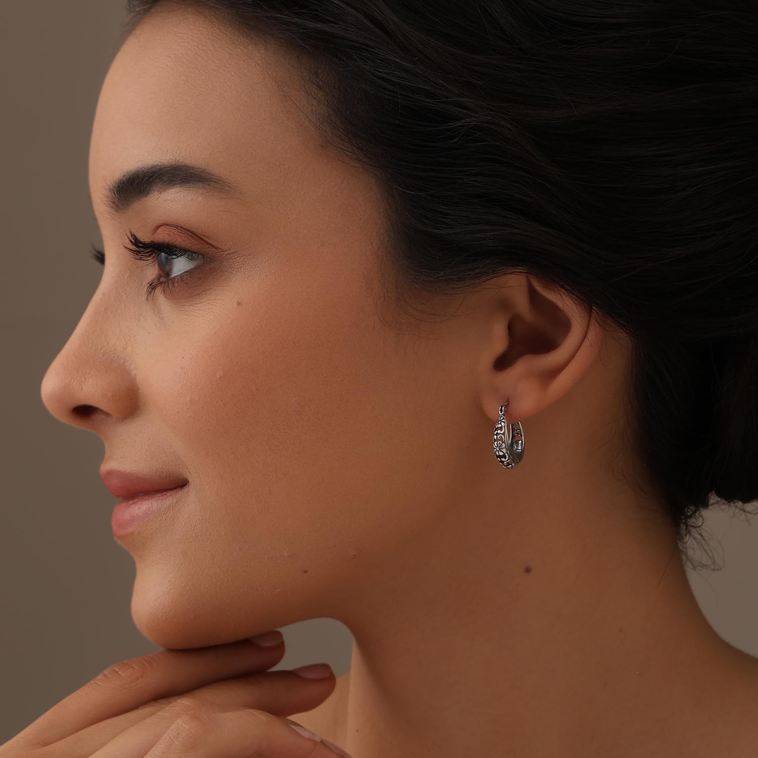 Detalle 2 de LeCalla 925 Sterling Silber filigrane Ohrringe