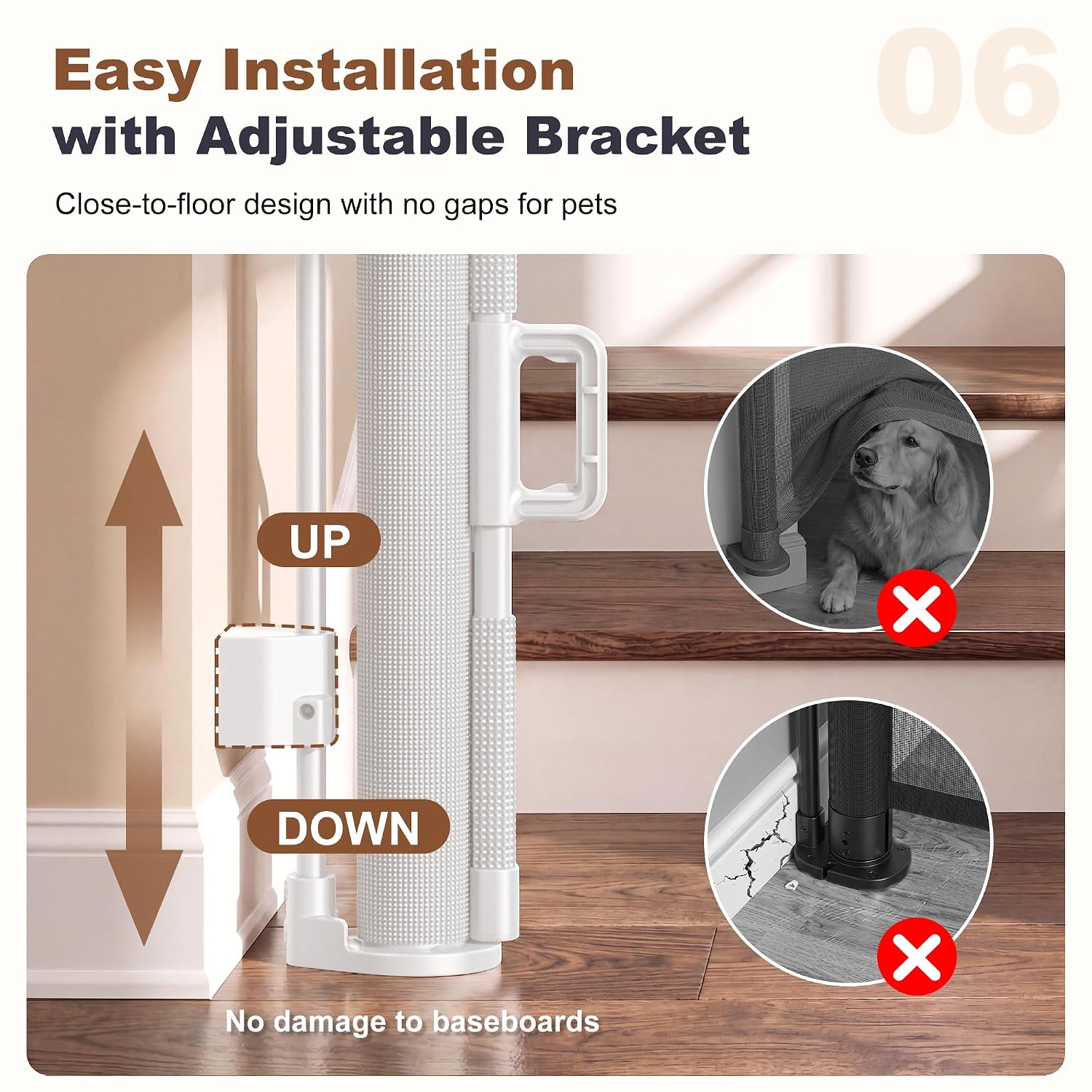 Thumbnail 6 de GRENFU Retractable Baby Gate, 120-Inch