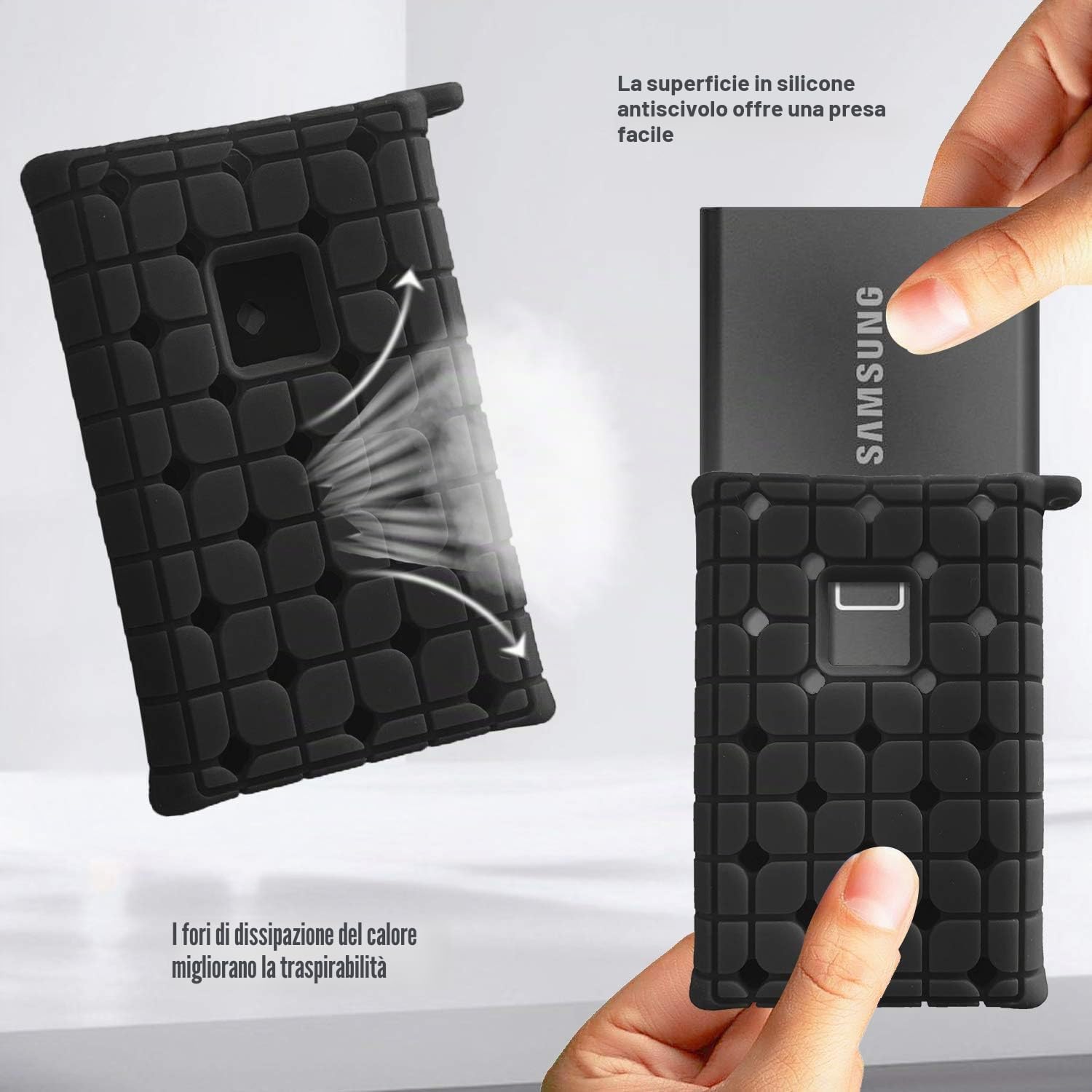Thumbnail 2 de ProCase Custodia per Samsung T7 / T7 Touch SSD Esterno – EVA rigido, protezione totale per 500 GB / 1 TB / 2 TB