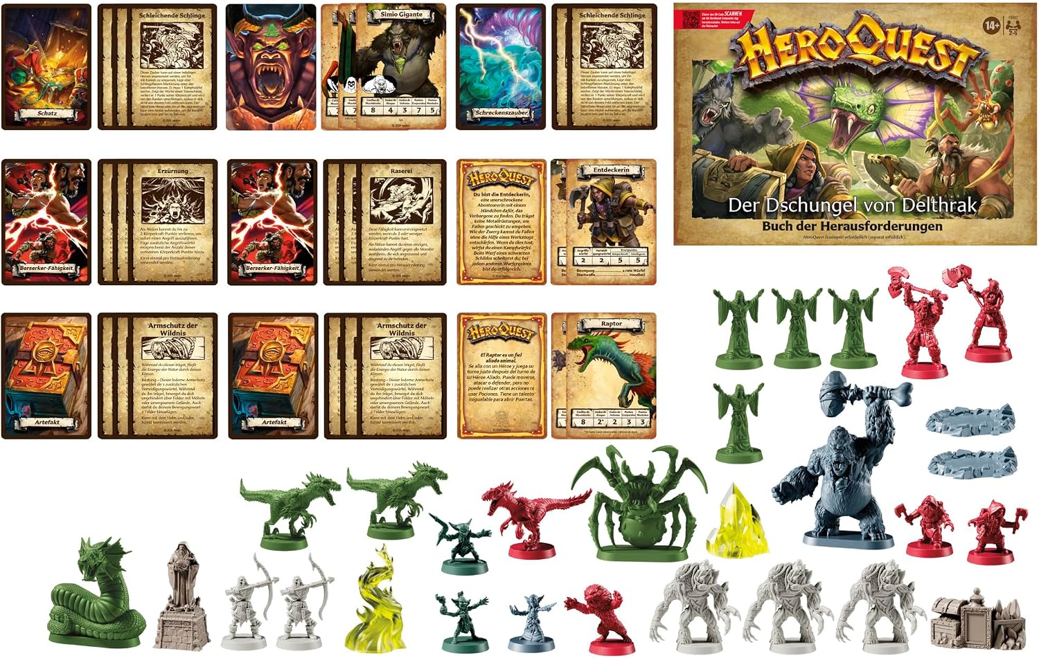 Detalle de HeroQuest Der Dschungel von Delthrak Abenteuerpack