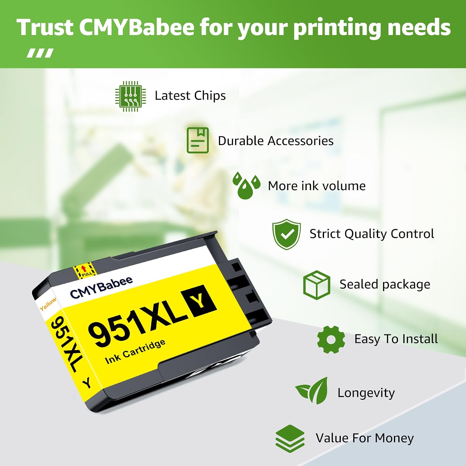 Thumbnail 3 de 950XL/951XL Compatible Ink Cartridges 4-Pack