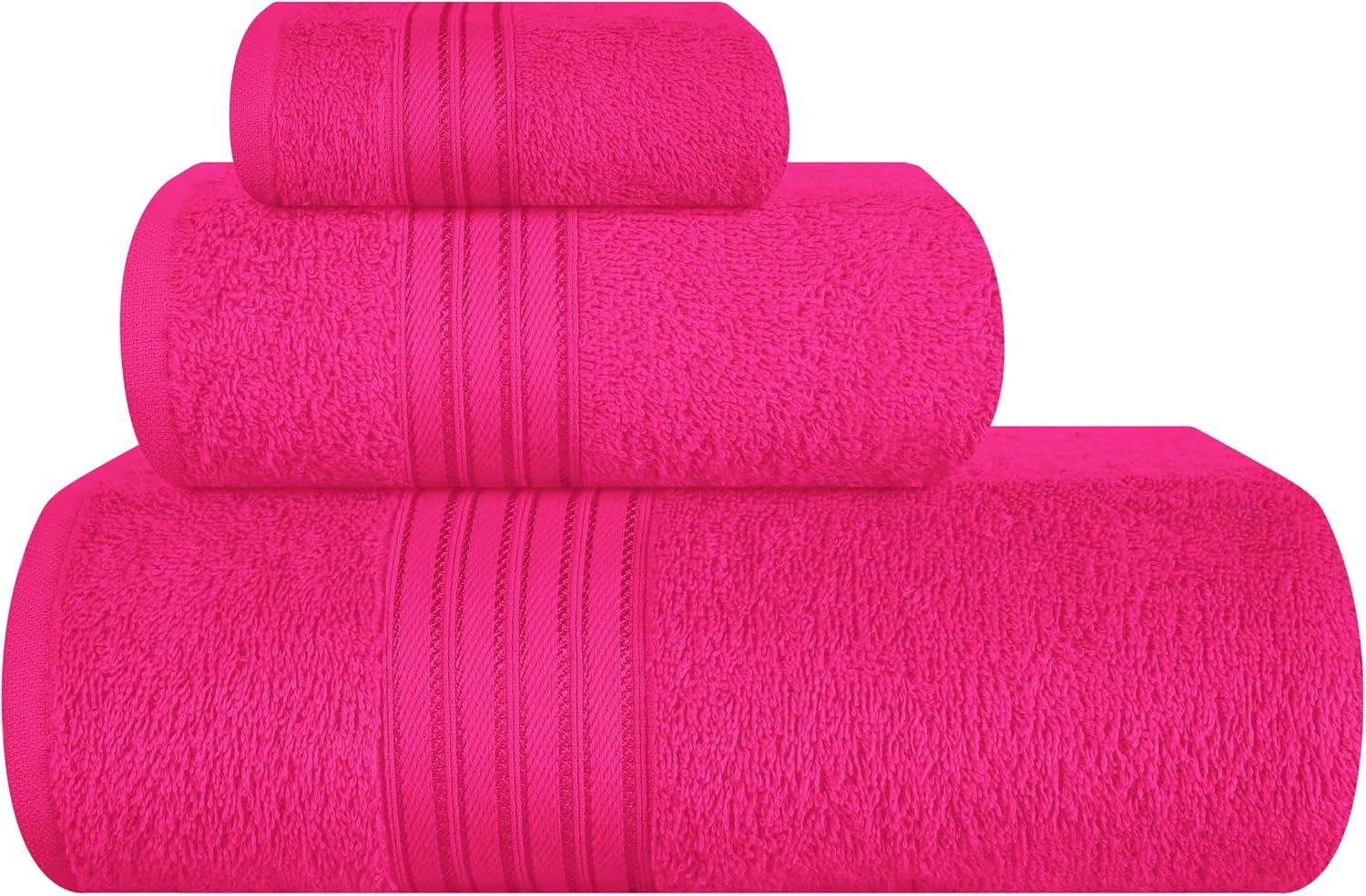 Detalle de BOUTIQUO Cotton Towel Set, 6-Pack