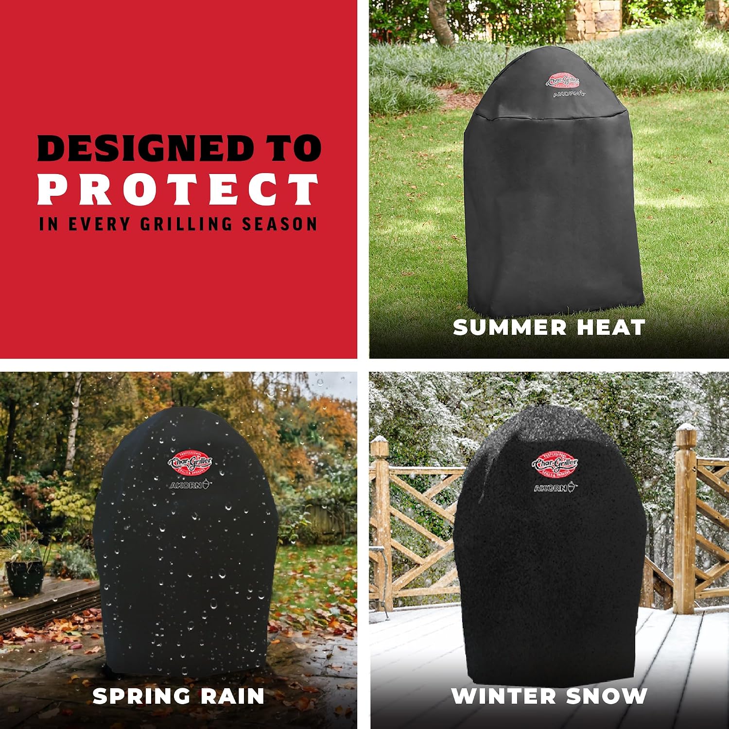 Thumbnail 3 de Char-Griller Kamado Grill Cover Polyester