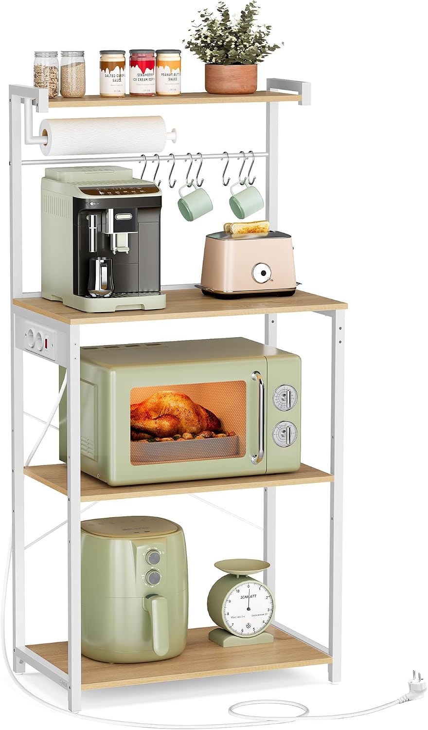 Detalle de VASAGLE KKS014Y02 Estantería de cocina 40x60x140 cm