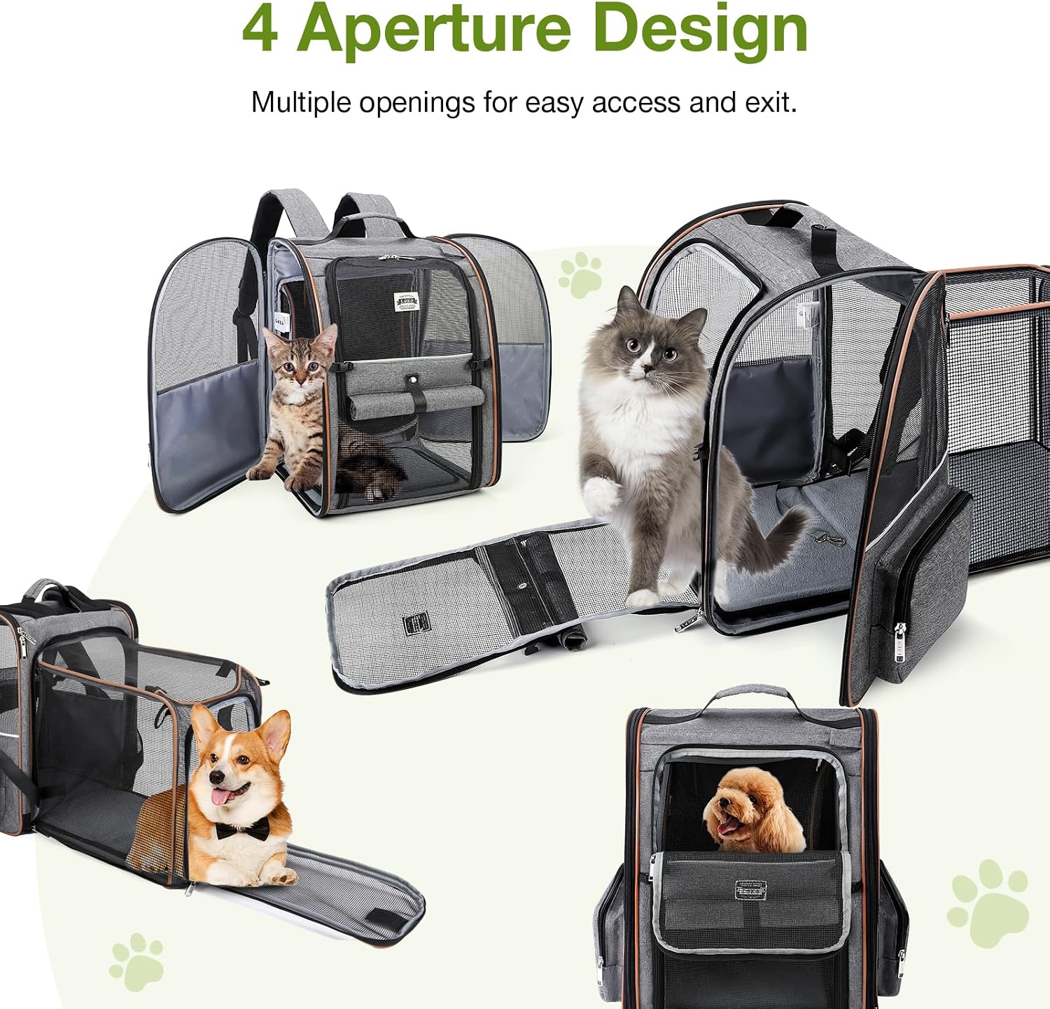 Detalle 2 de Lekesky Cat Carrier Backpack, 25 Lbs