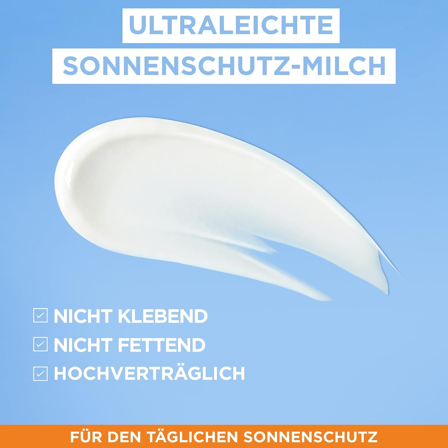 Detalle 2 de Garnier Ambre Solaire Sensitive expert+ Ultraleichte Sonnenschutzmilch mit LSF 50+ (175 ml)