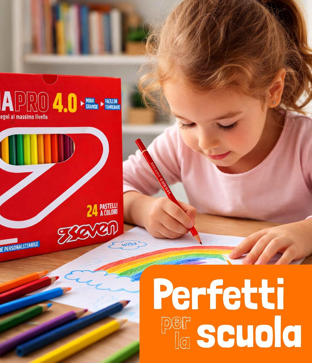Detalle 2 de Seven Matite colorate 4.0, set da 24