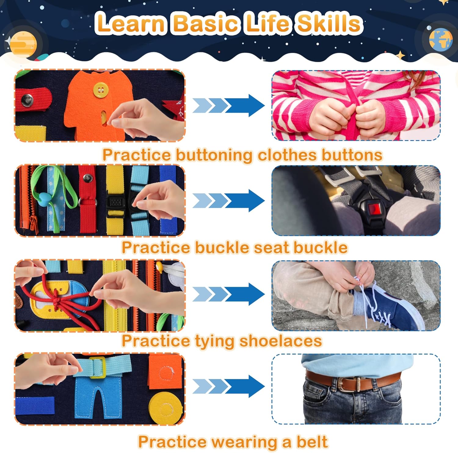 Thumbnail 5 de Toddler Busy Board Montessori Toys for Toddlers 1-3