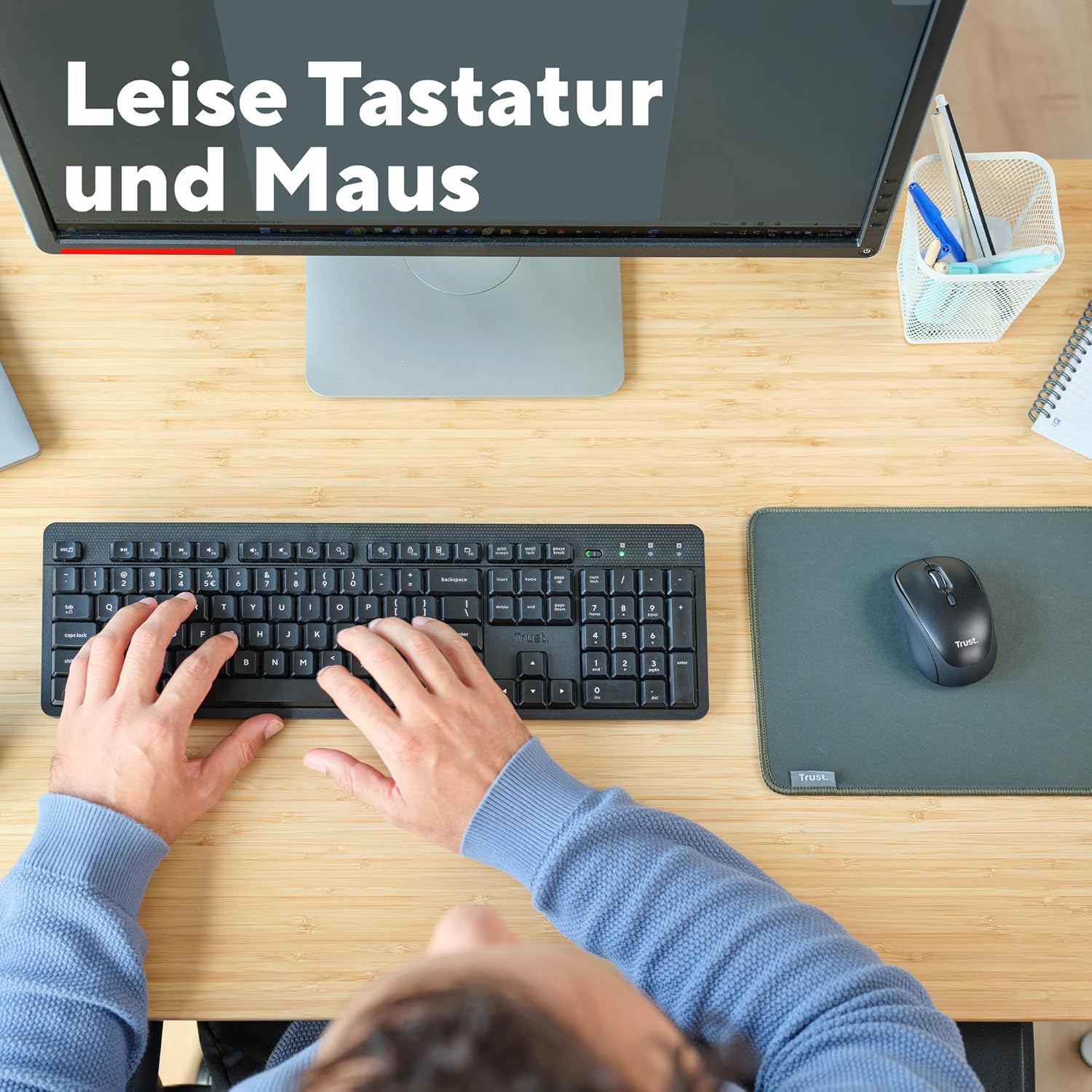 Thumbnail 4 de Trust Ymo II leises Tastatur-Maus-Set 800–1600 DPI ⌨