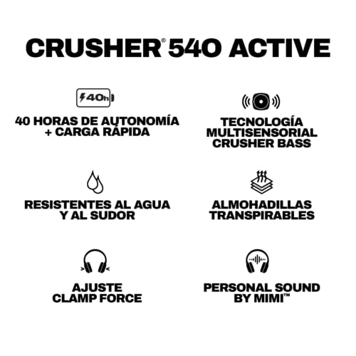 Thumbnail 10 de Skullcandy Crusher 540 Active auriculares over‑ear Concrete