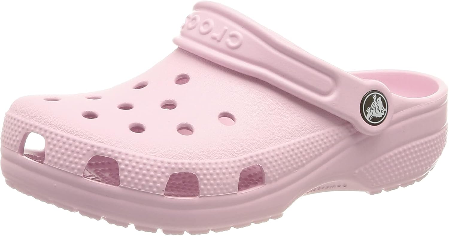 Detalle de Crocs Unisexe Enfant Classic Clog T Sabots Ballerina Pink – taille EU 22/23