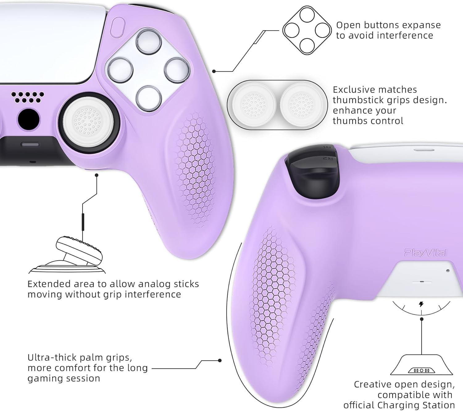 Thumbnail 6 de PS5 controller silicone skin with anti-slip grip