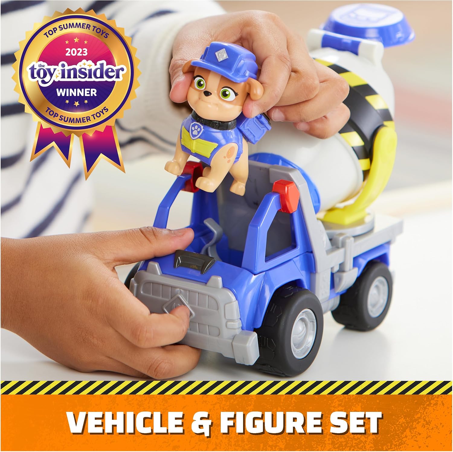 Detalle de Rubble & Crew Pack camión hormigonera y figura 6066540