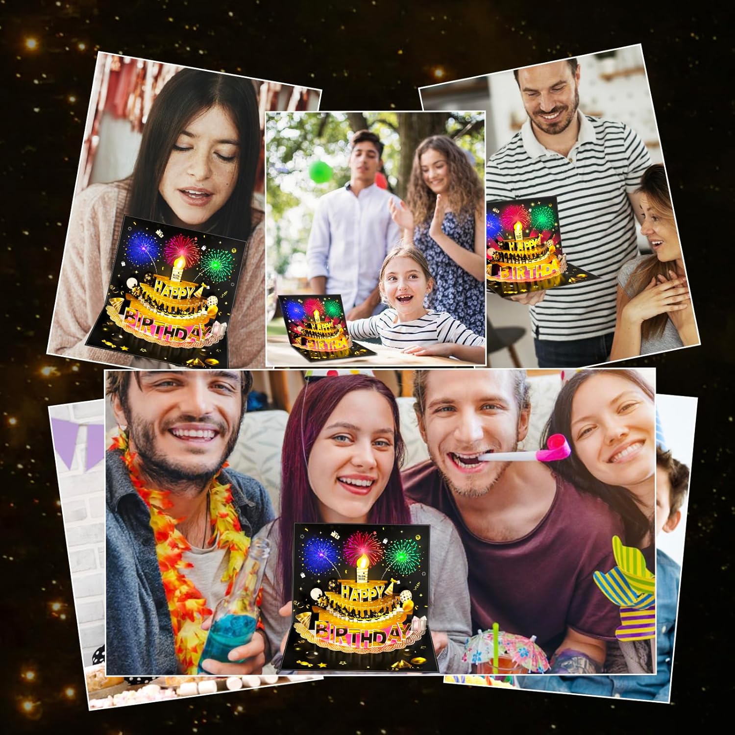 Thumbnail 6 de 3D Pop Up Birthday Card with Lights and Sound 🎴