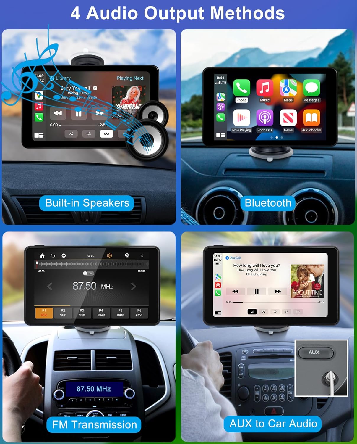 Thumbnail 6 de Wireless CarPlay Android Auto Screen 7-inch