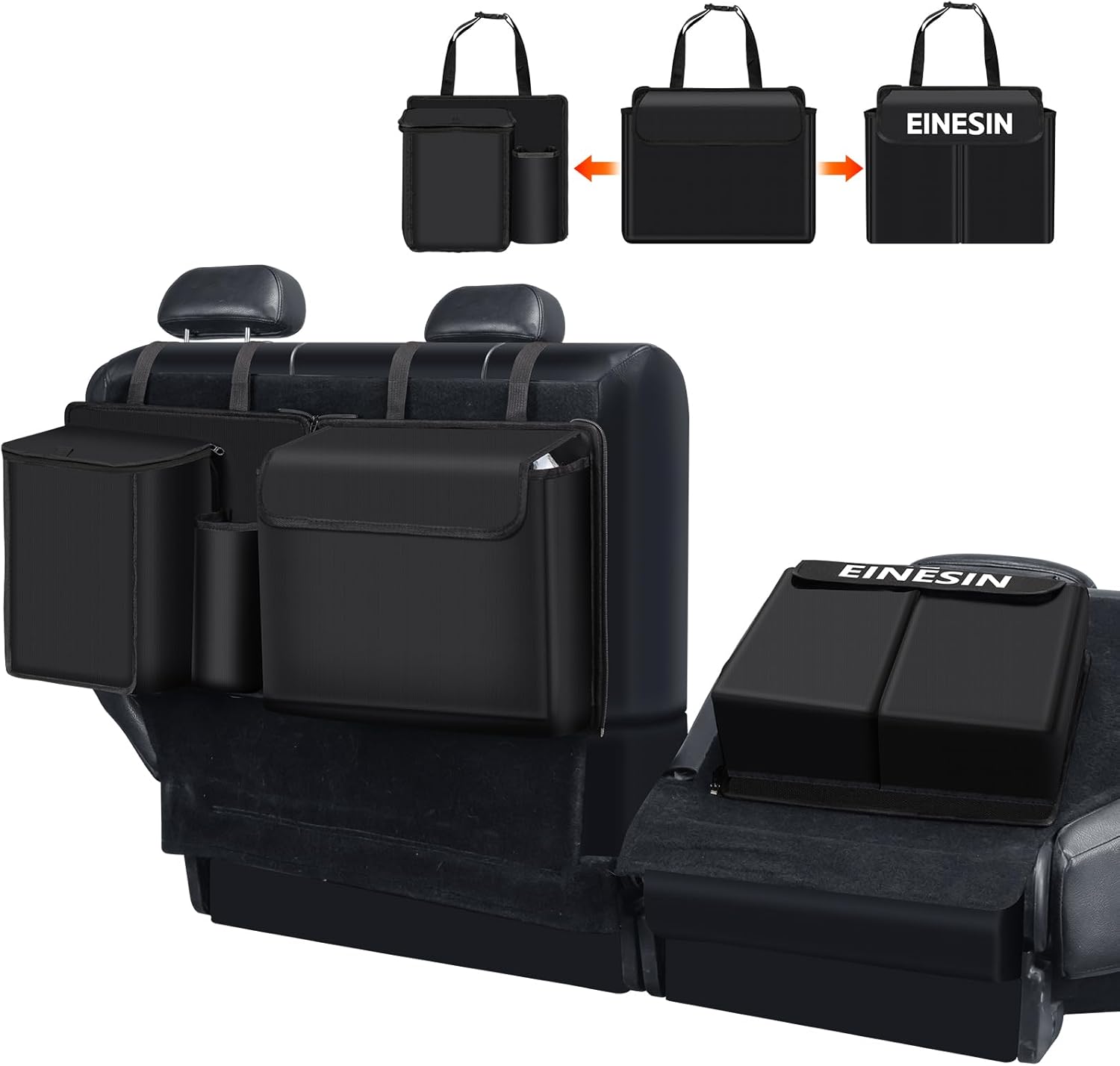 Detalle de Einesin Car Boot Organiser: Seat Back Hanging Organisers with Built-in Cooler