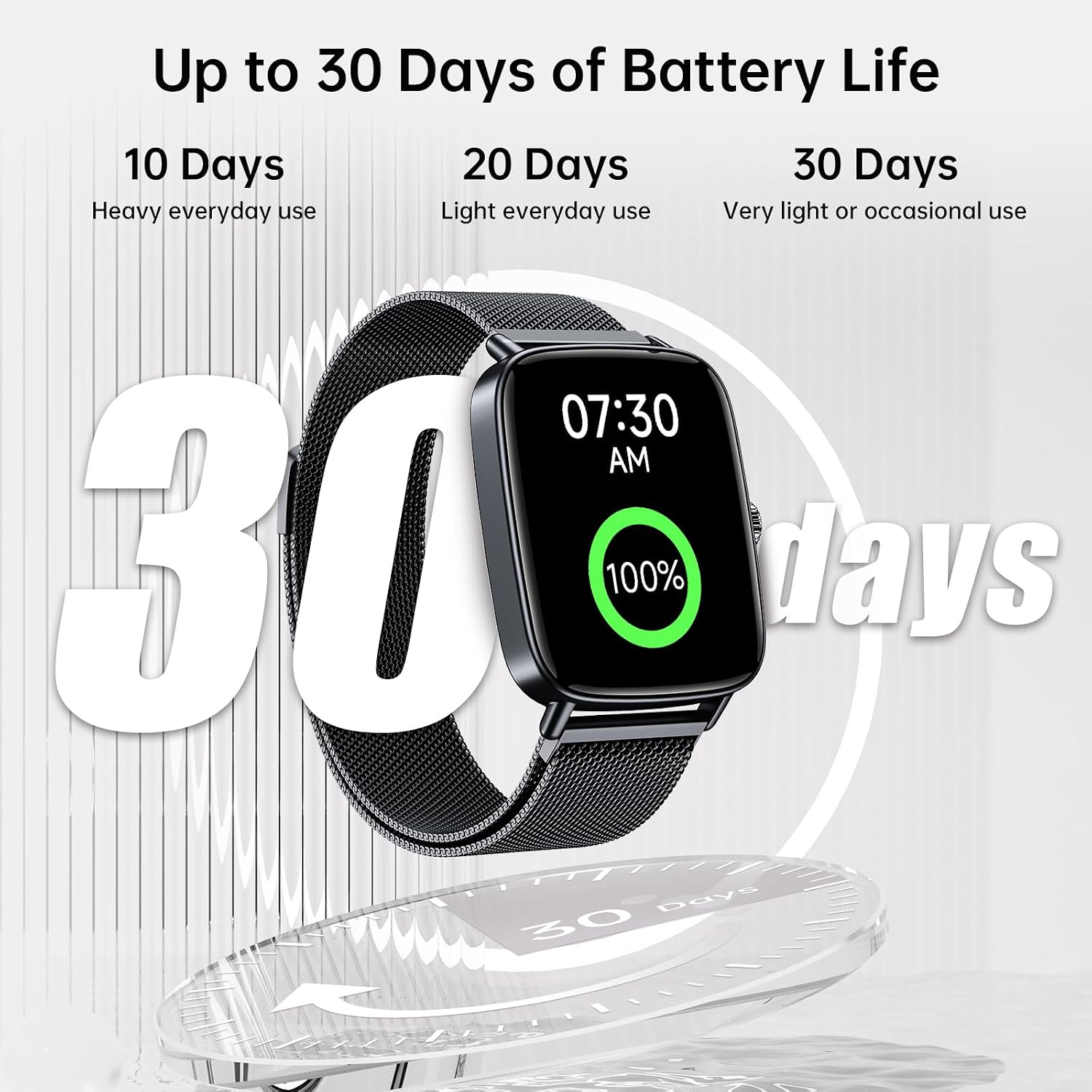 Thumbnail 5 de Smart Watch for Men (Answer/Make Calls) – 1.85" HD Screen, 110+ Sports Modes, IP68 Waterproof