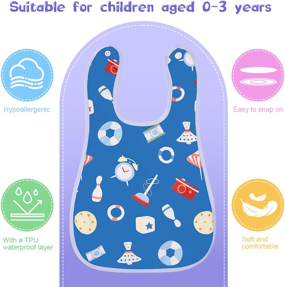 Detalle 2 de Aolso Baby Feeding Bibs 7pcs waterproof