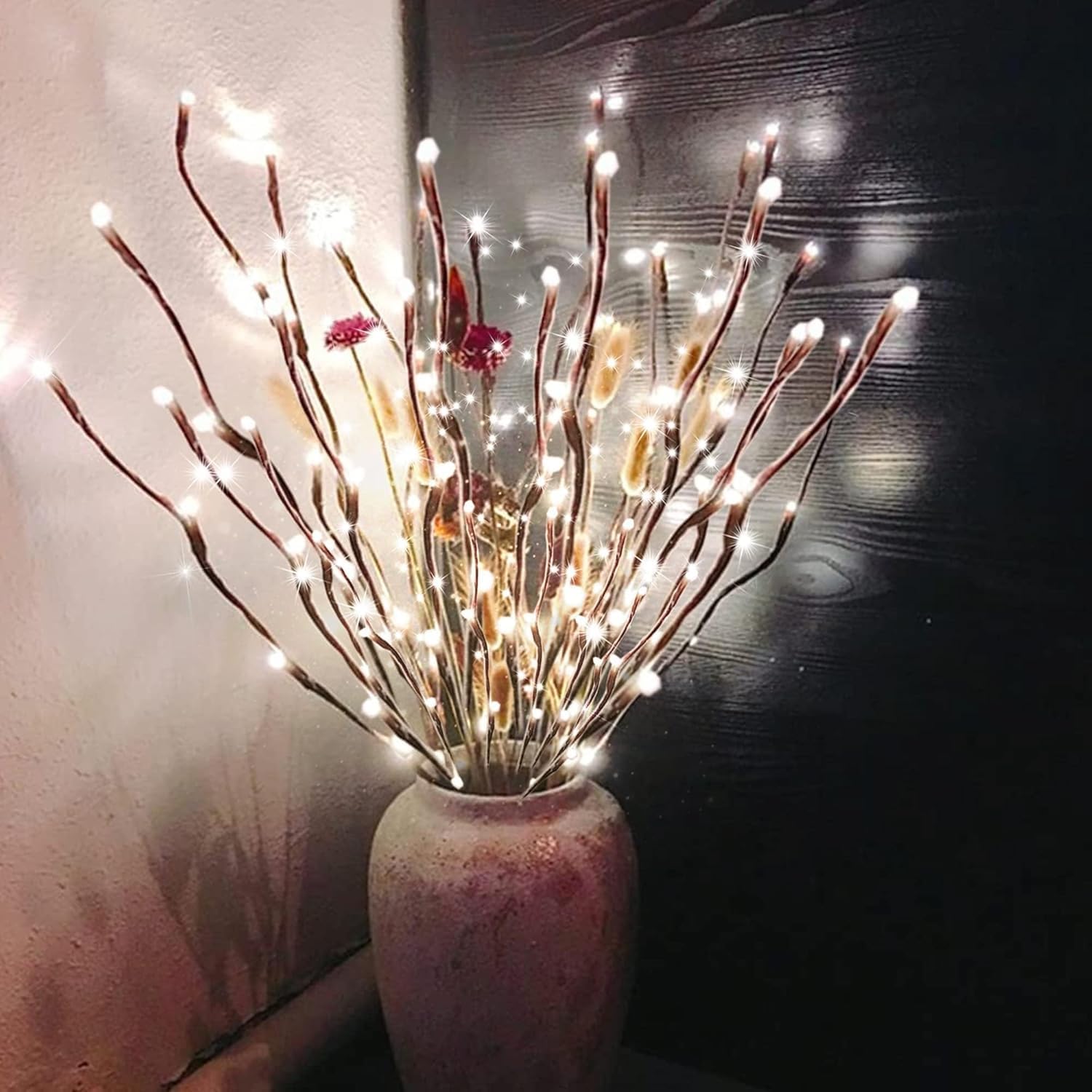 Detalle 2 de DK177 2 Pack Led Branch Light Vase Filler 20 LEDs 30 Inch