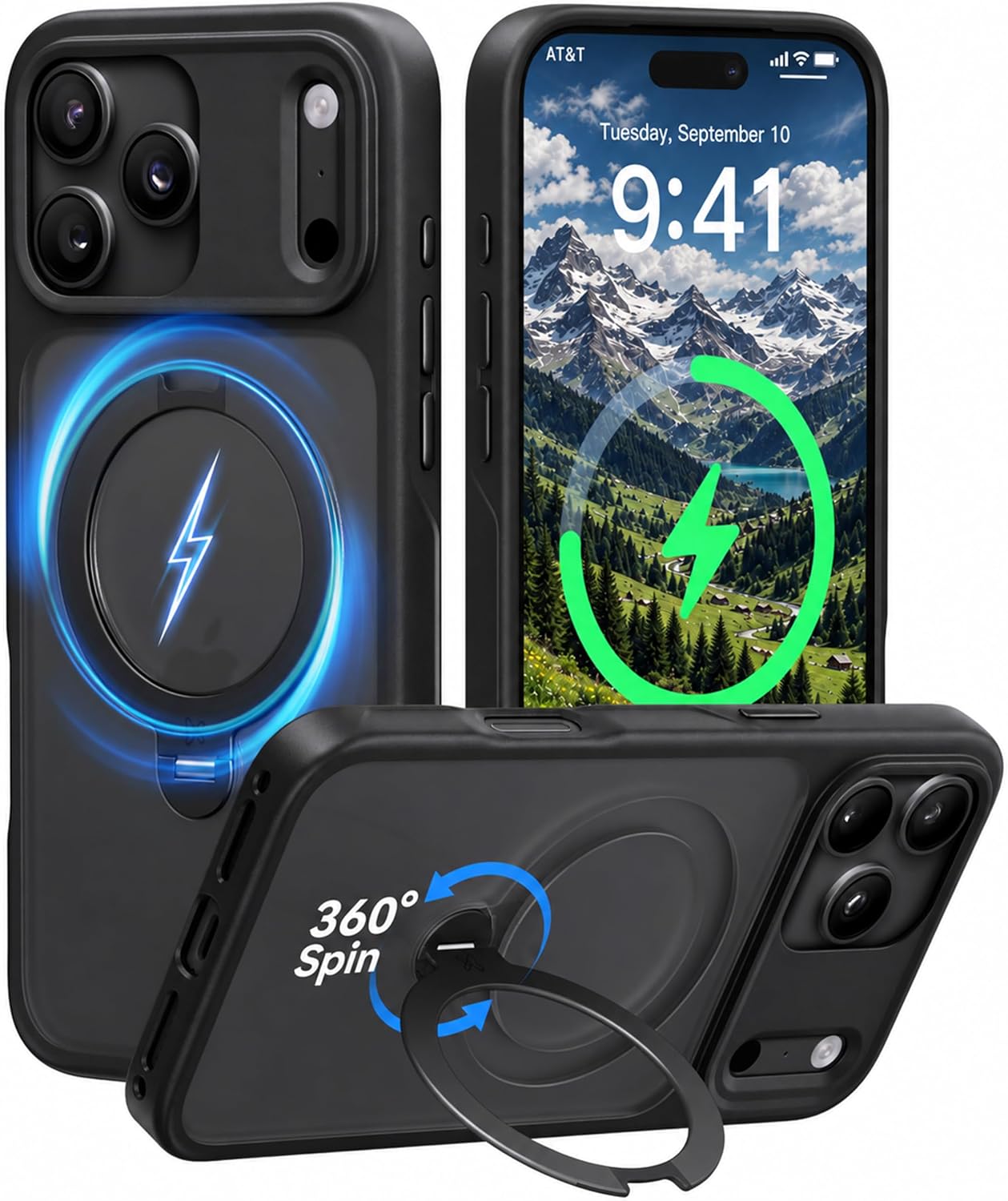 Detalle de CASEKOO MagicStand Pro Case for iPhone 18 Pro Max, 360° Stand, MagSafe