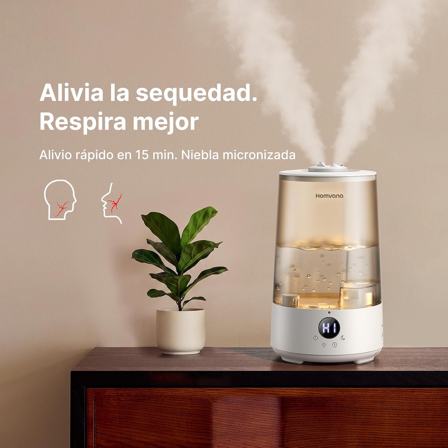 Detalle 2 de Homvana Humidificador 3.6L Cool Mist