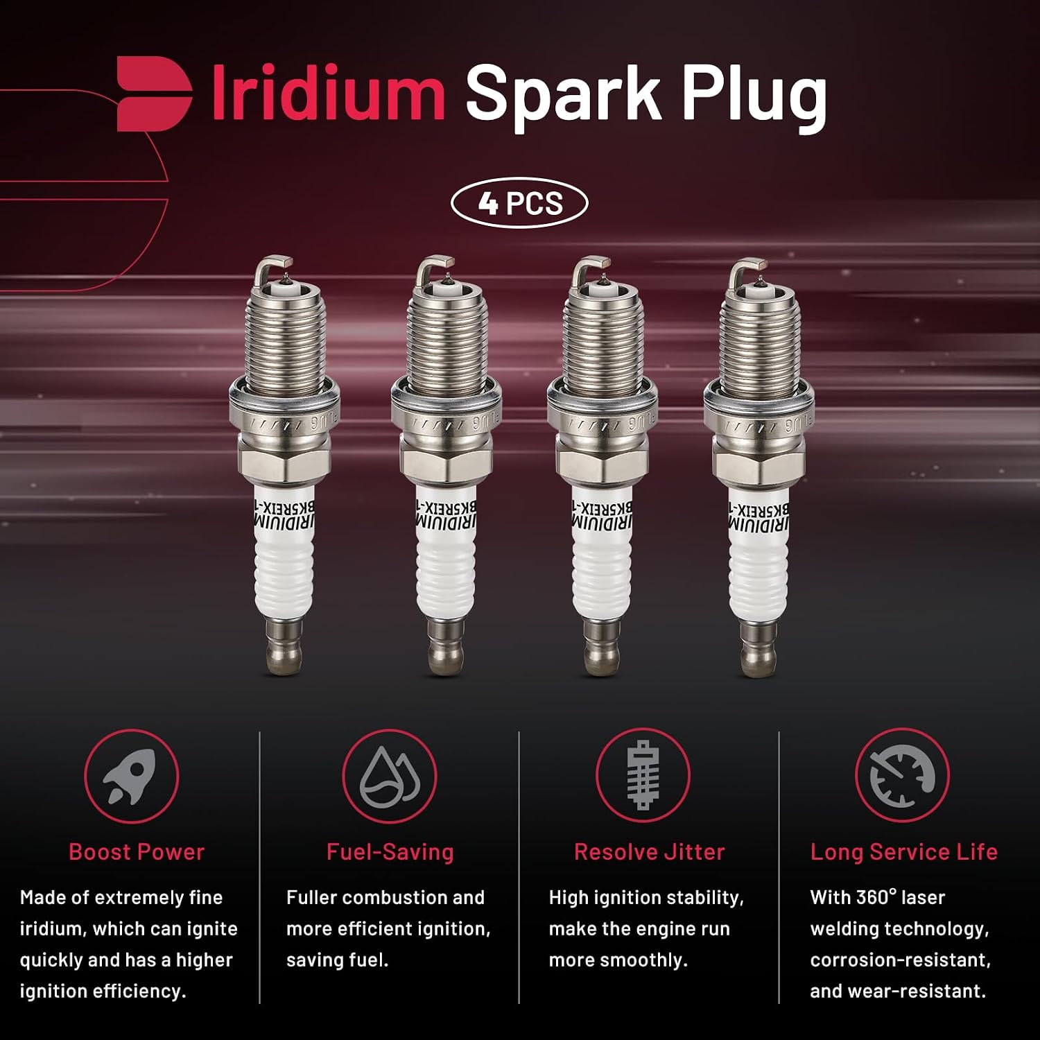 Detalle de BDFHYK Iridium Spark Plugs 7090