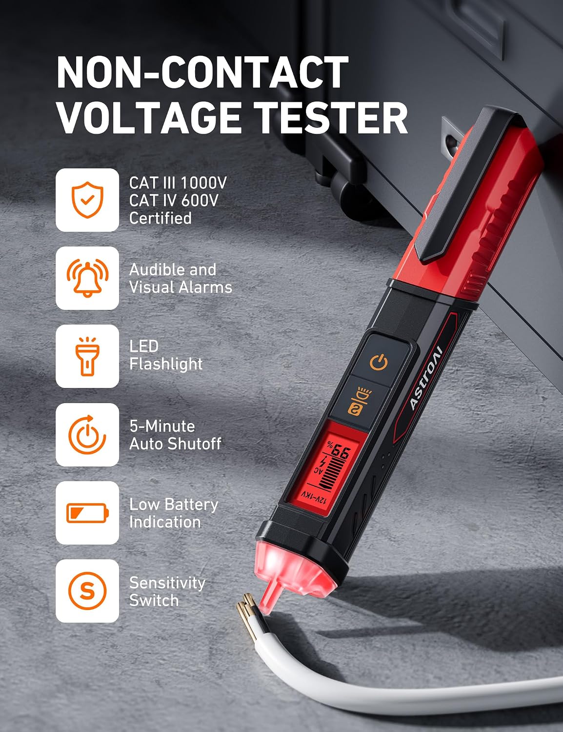 Thumbnail 2 de AstroAI ETK2 Electrical Test Kit with Non-Contact Voltage and GFCI Testers