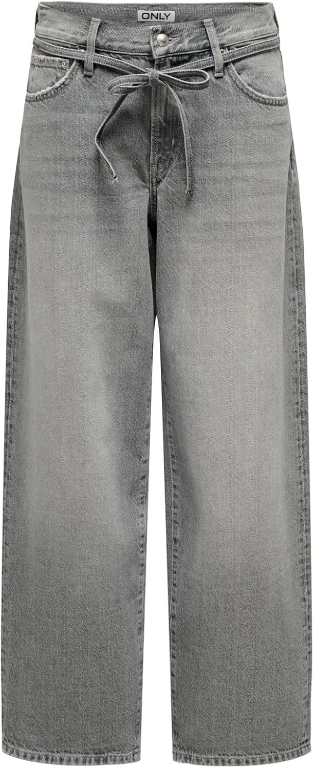 Detalle de ONLY ONLGIANNA Mid Waist Balloon Fit Jeans - pantaloni straight con girovita medio