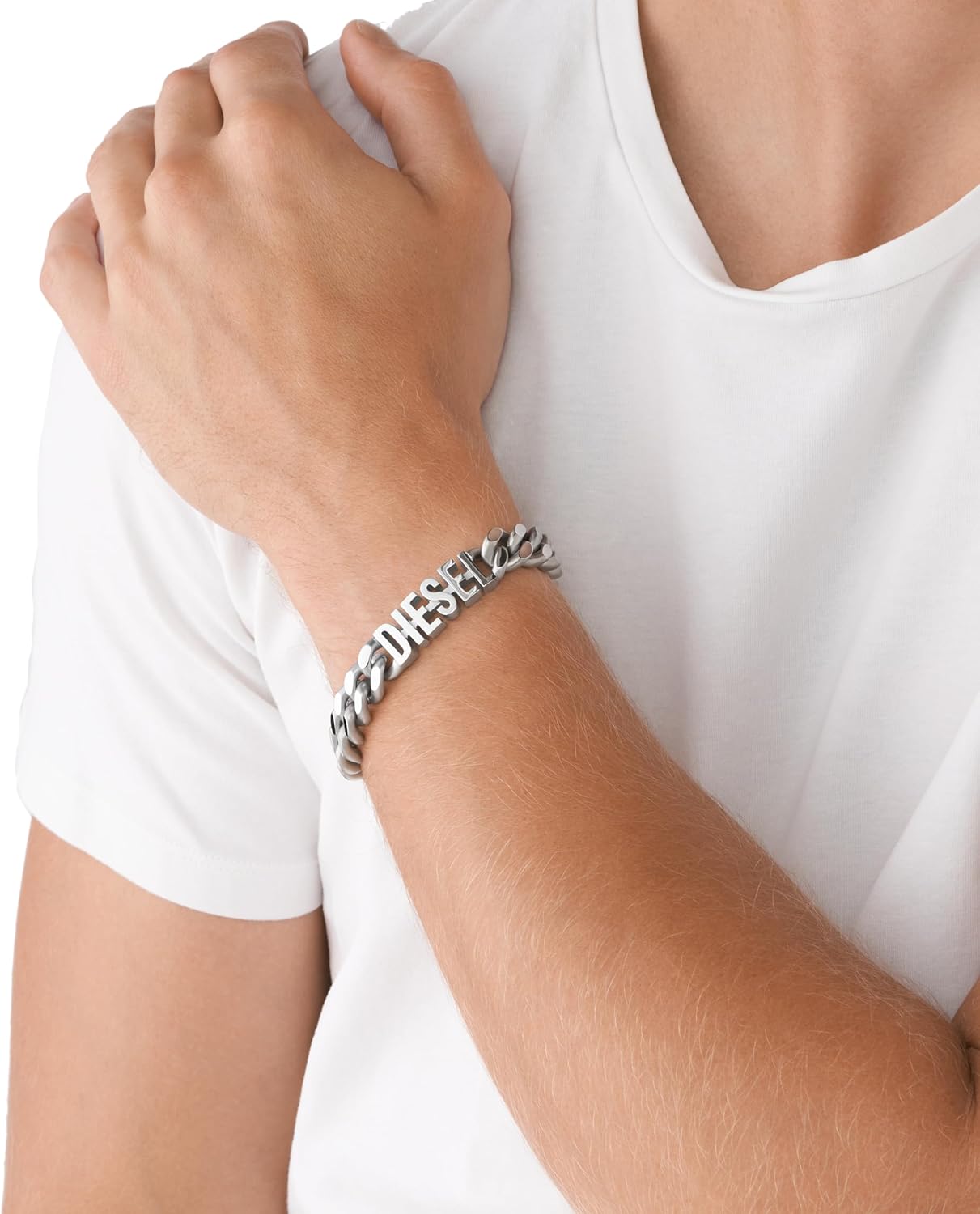 Thumbnail 2 de Diesel Bracelet en acier inoxydable pour hommes avec fermeture à rabat