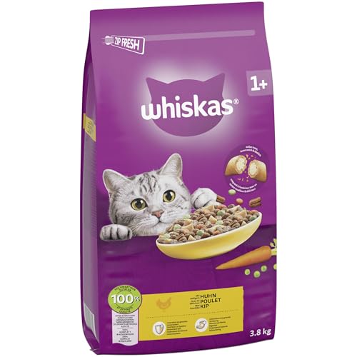 Thumbnail 1 de Whiskas Trockenfutter für ausgewachsene Katzen mit Huhn – 3,8 kg