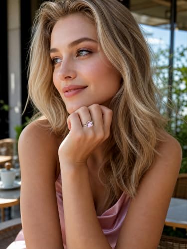 Detalle 2 de Bestyle anillo ajustable para mujer con circonita en forma de corazón de 8 mm