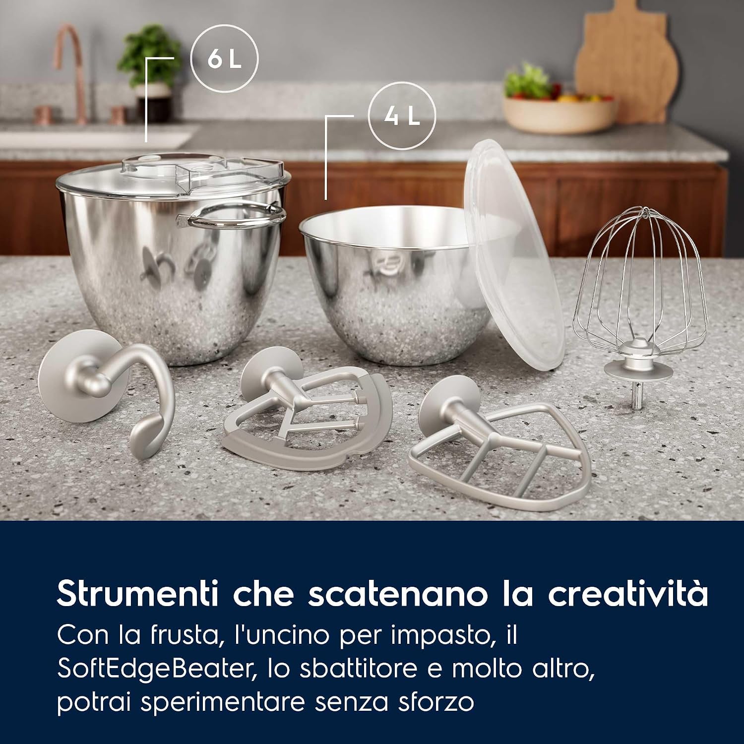 Detalle 2 de Electrolux E6KM1-4DRT impastatrice 1200 W 🍽