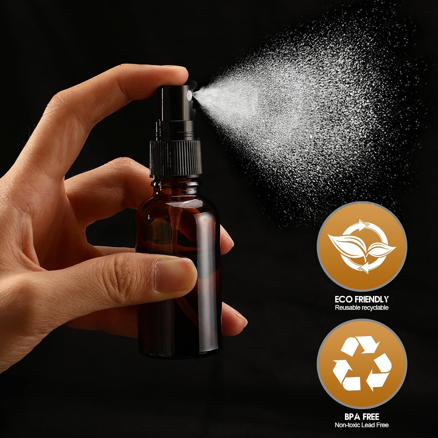 Thumbnail 4 de Mkitnvy Braunglas Sprühflasche 30ml 10er Pack