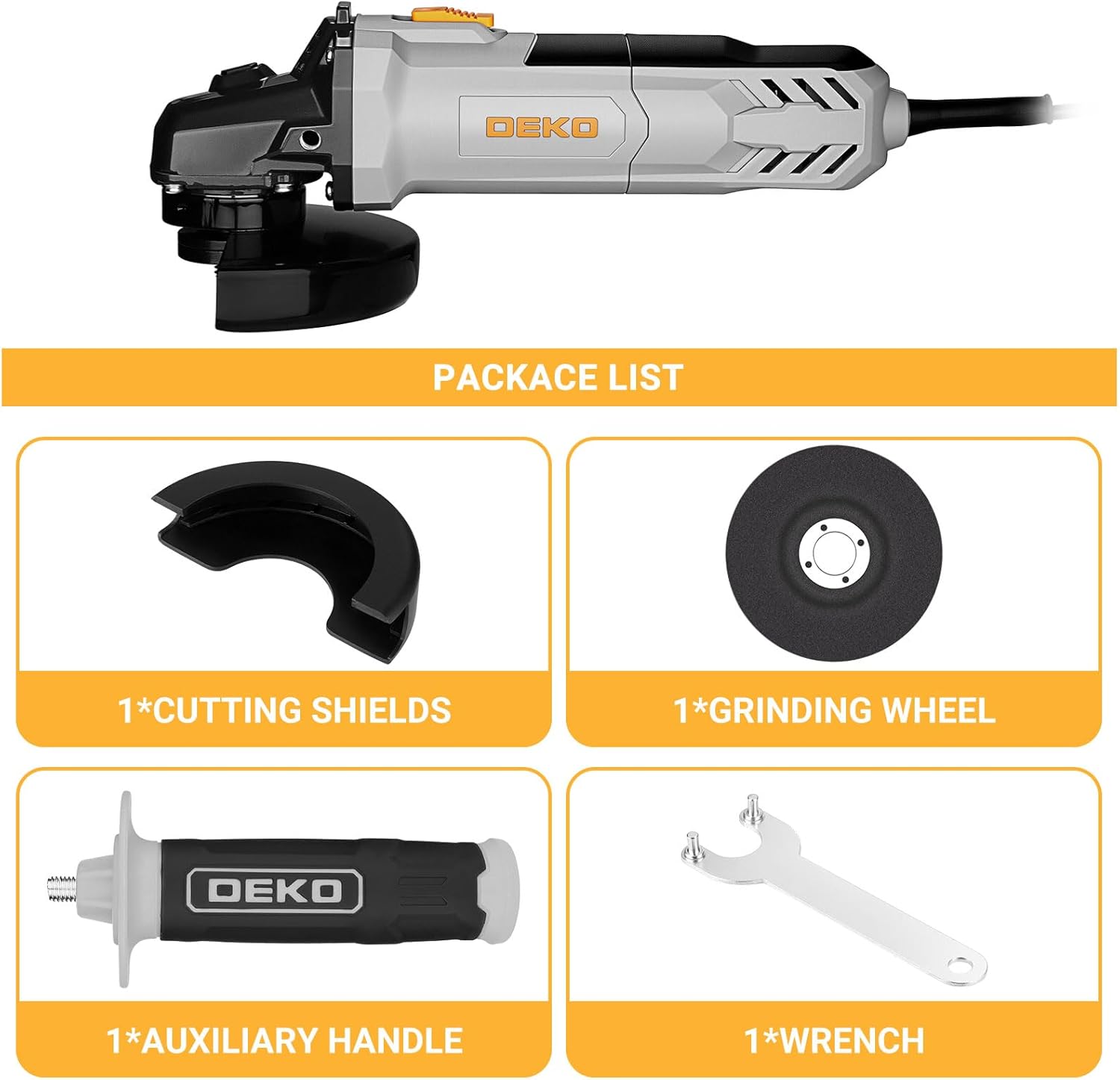 Thumbnail 4 de DEKOPRO 115mm 900W Corded Angle Grinder review