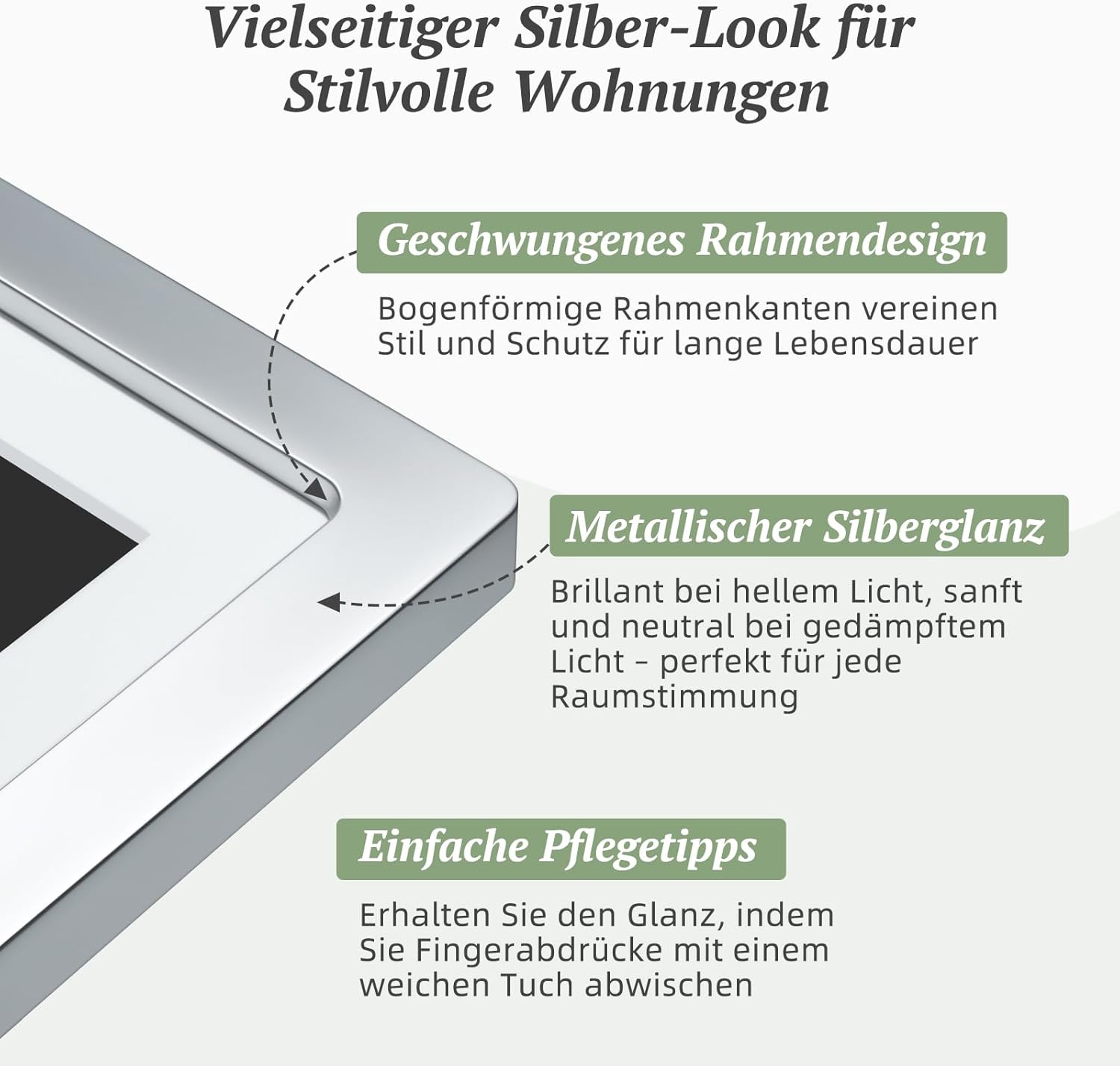 Thumbnail 1 de Apveelveer Digitaler Bilderrahmen 10,1 Zoll WLAN