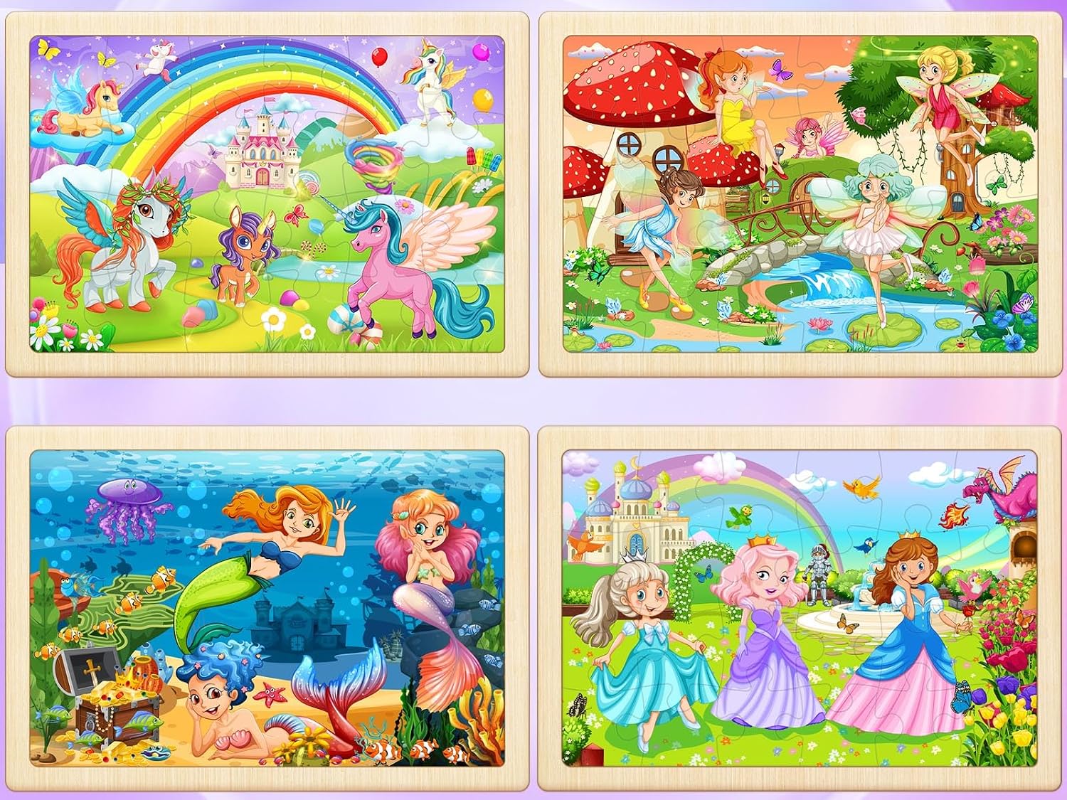 Detalle 2 de WaaLod Wooden Puzzles, 24-Piece
